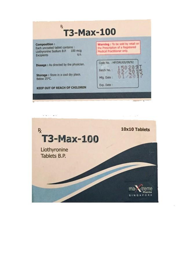 T3 Max Triiodothyronine Generico 100mcg